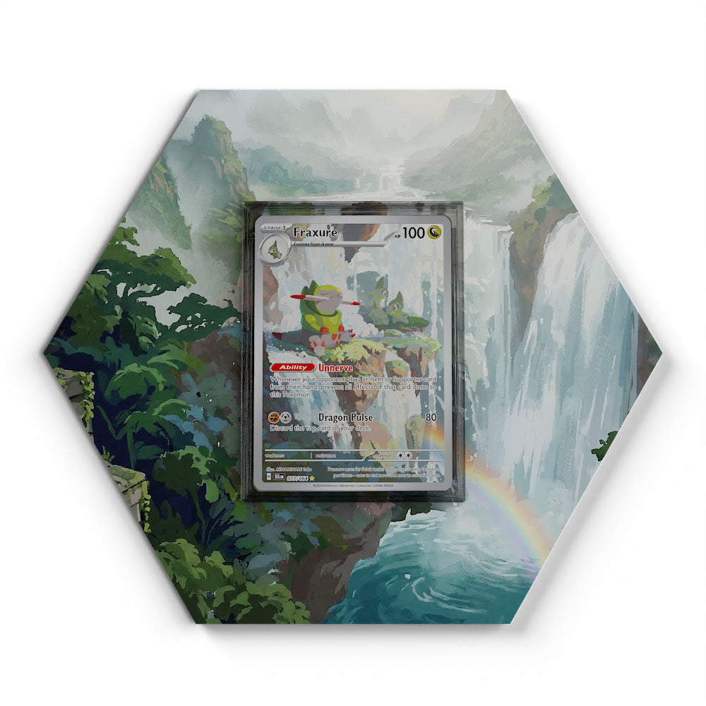 pokemon fraxure card 077/064 Evolves from Axew Type Attribute:Yellow Pokémon TCG: Prismatic Evolutions 002220