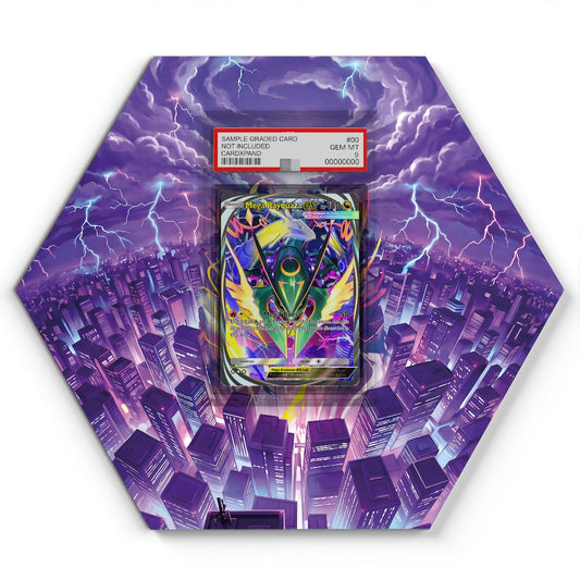 #110 Mega Rayquaza EX - Extended Artwork Pokemon Card Display