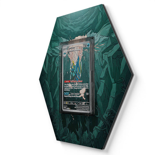 141/132 Clawitzer - Extended Artwork Pokemon Card Display