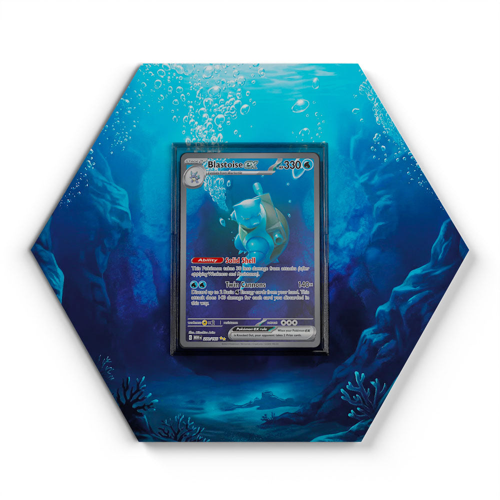 blastoise ex pokemon card 200/165 One Piece Official Merchandise your opponent takes 2 Raifort Full Art Trainer Condition - SKU:PL - 35151