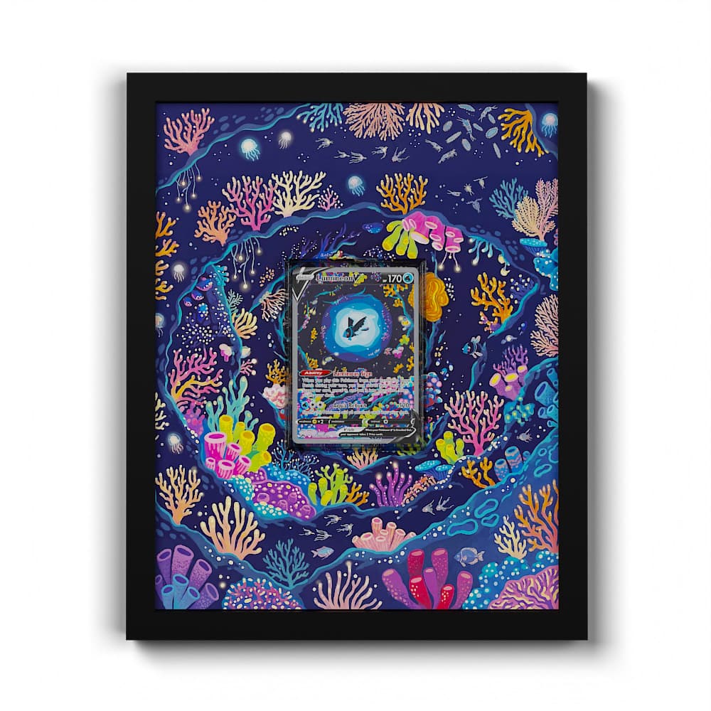 pokemon cards framed GG39 Lumineon V Ting-Lu Version:Mulan With Comb (releases 9/05/25) quality frame is specifically 2017 Pokemon Sm Black