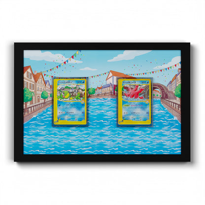 003 Misty’s Politoed & 004 Misty’s Corsola - Connected Extended Artwork Pokemon Card Frame