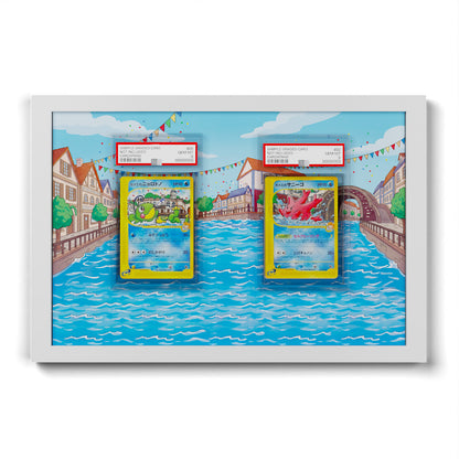 003 Misty’s Politoed & 004 Misty’s Corsola - Connected Extended Artwork Pokemon Card Frame