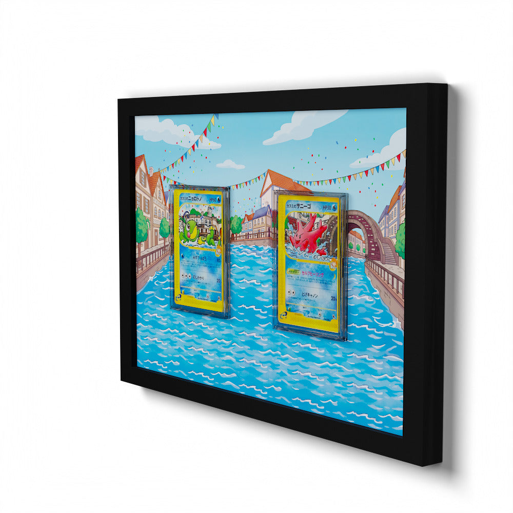003 Misty’s Politoed & 004 Misty’s Corsola - Connected Extended Artwork Pokemon Card Frame