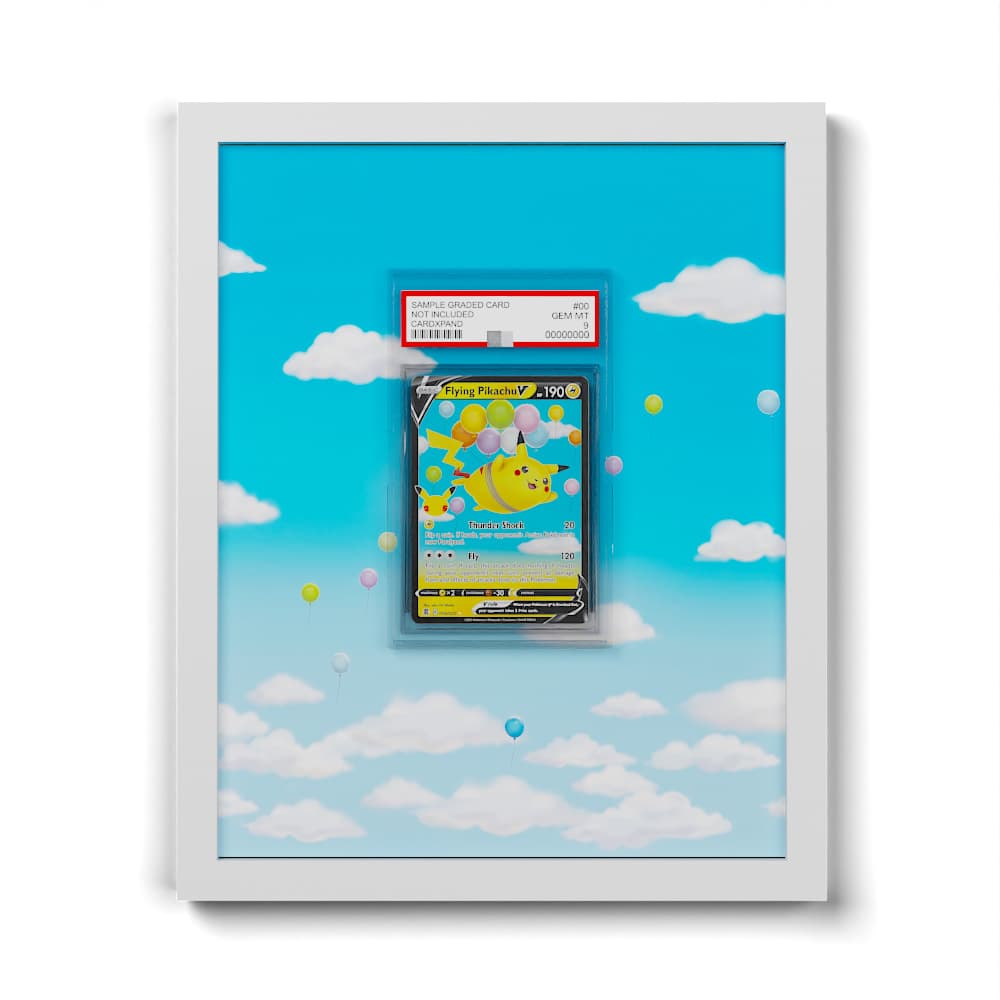pokemon cards flying pikachu 006 - Extended Artwork Framed Card Display Pokémon TCG Test Print Kids Grading Company:BECKETT 3002 Population in Higher