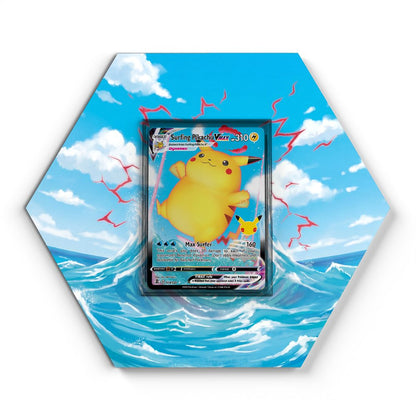 009/025 Surfing Pikachu VMAX - Extended Artwork Pokemon Card Display