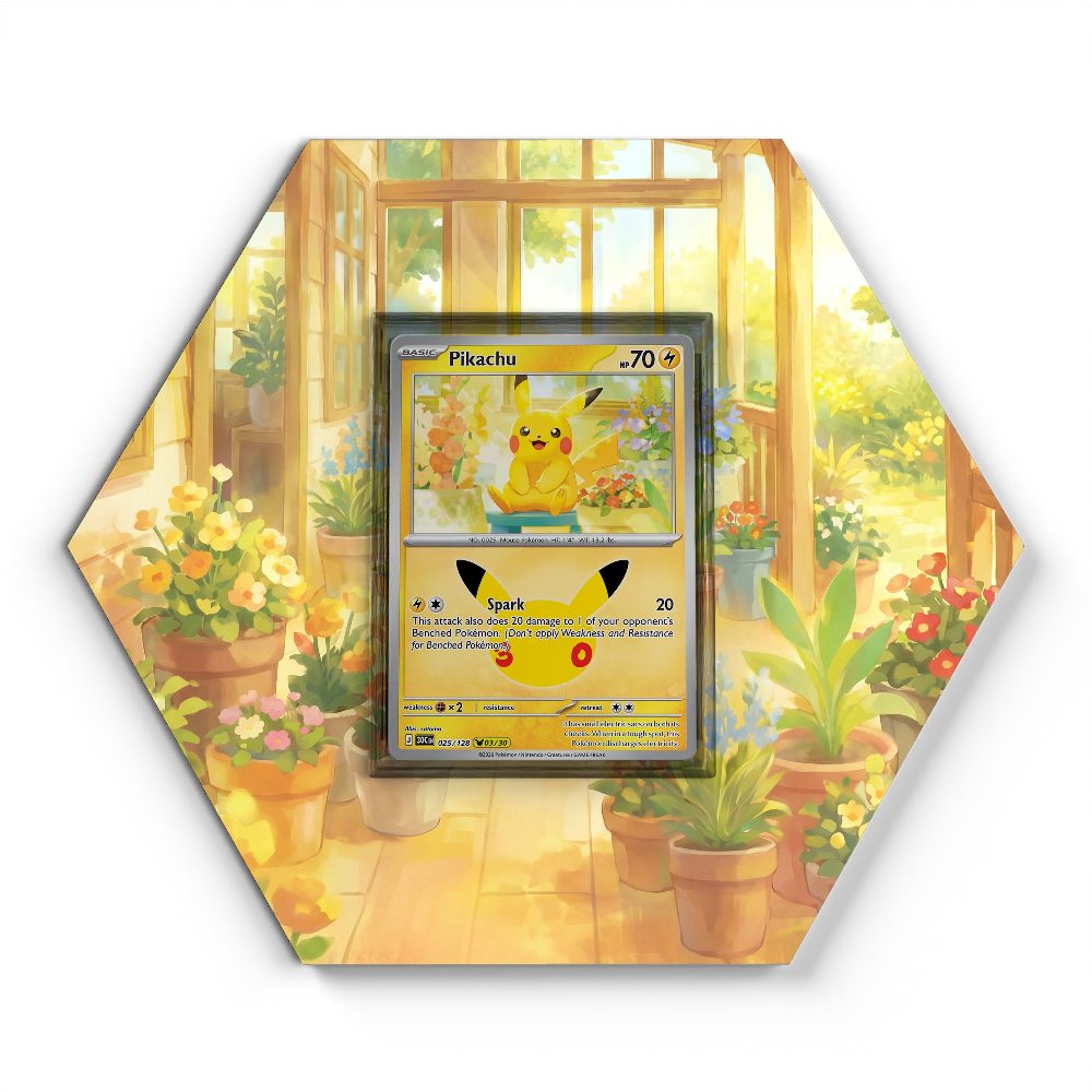 025/128 Pikachu - Extended Artwork Pokemon Card Display