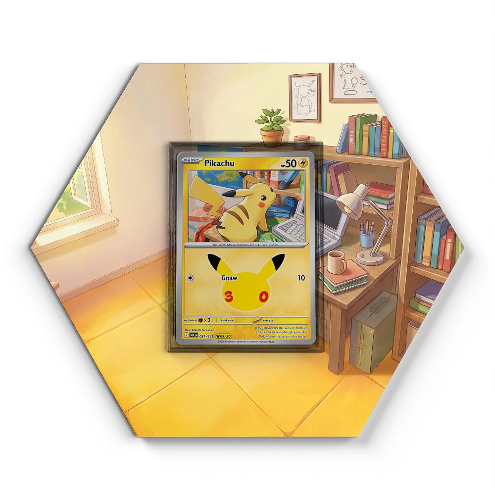 031/128 Pikachu - Extended Artwork Pokemon Card Display