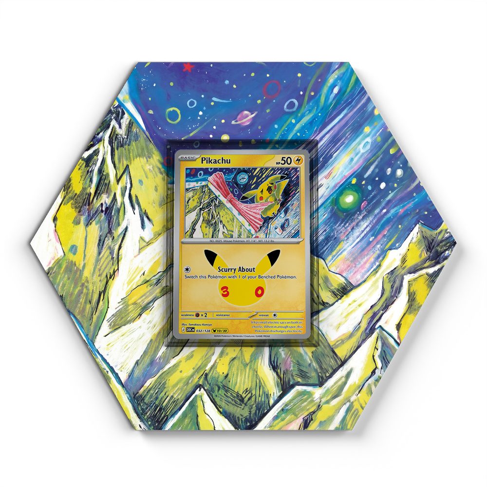 032/128 Pikachu - Extended Artwork Pokemon Card Display