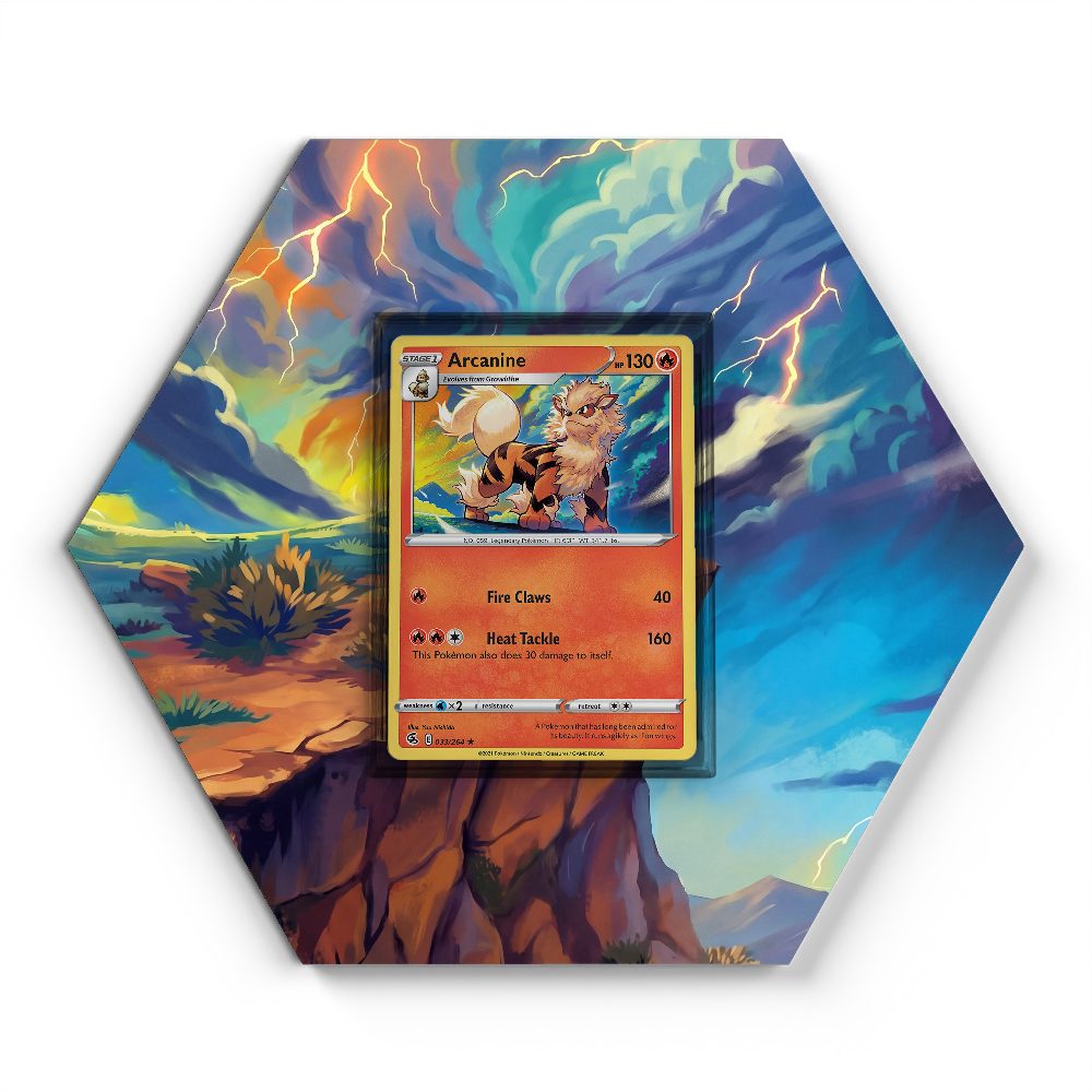 033/264 Arcanine - Extended Artwork Pokemon Card Display