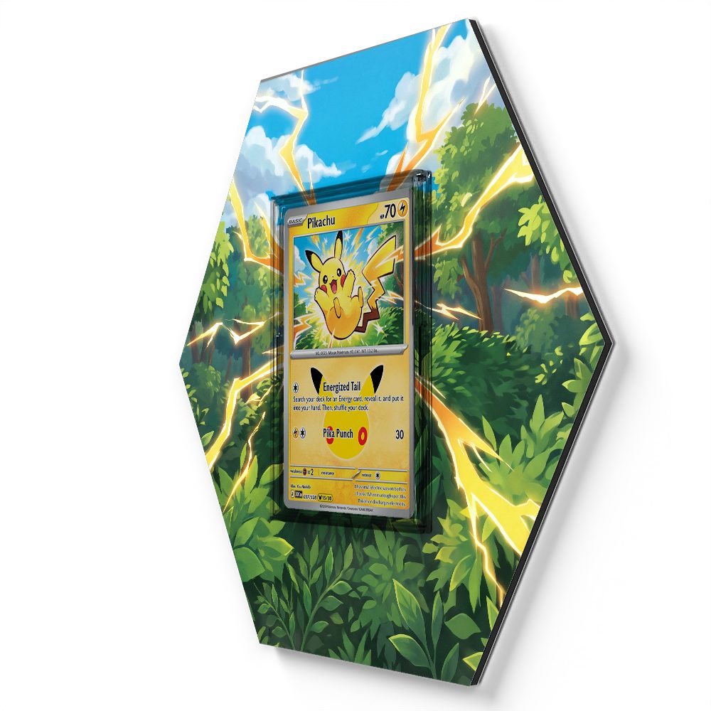037/128 Pikachu - Extended Artwork Pokemon Card Display