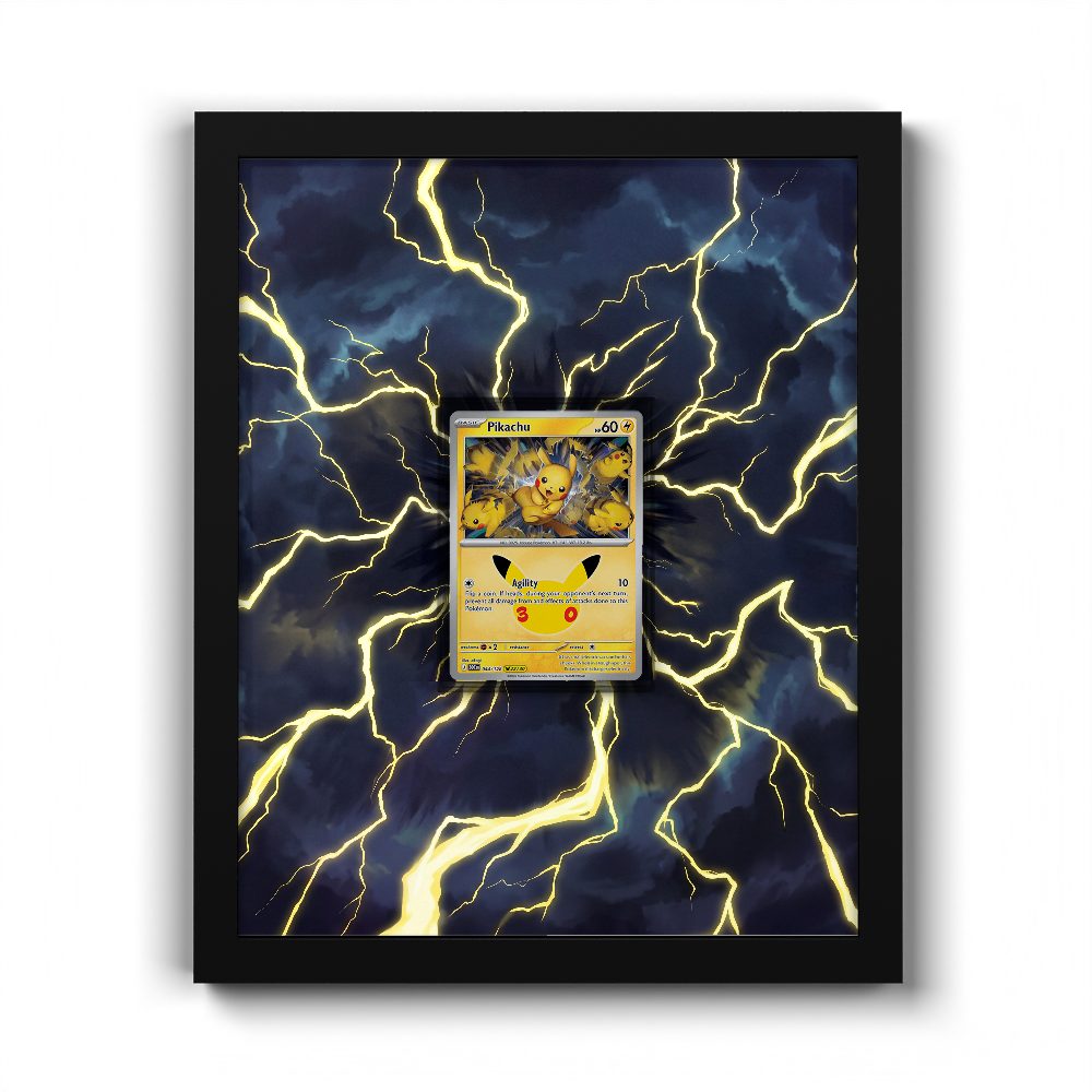 044/128 Pikachu - Extended Artwork Pokemon Card Frame