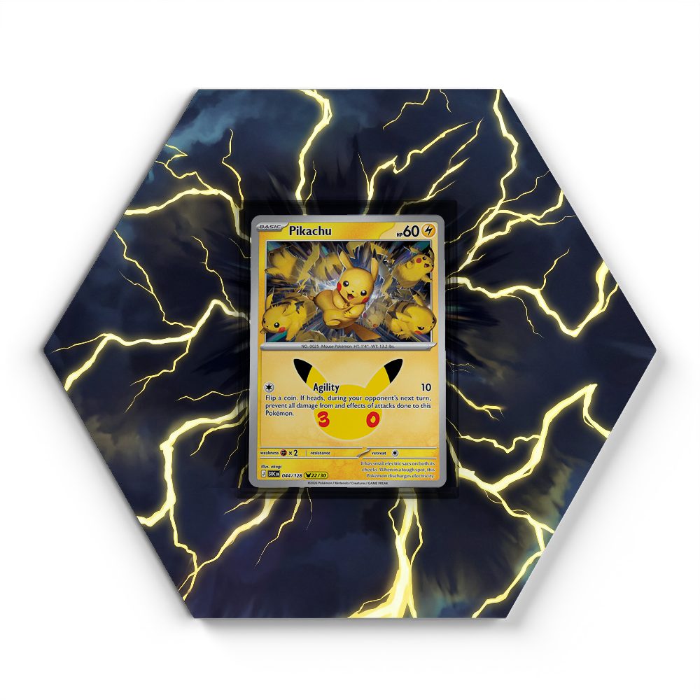 044/128 Pikachu - Extended Artwork Pokemon Card Display