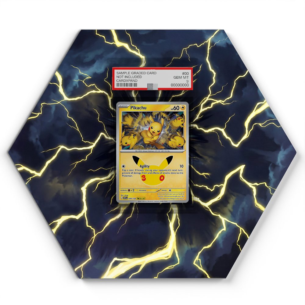 044/128 Pikachu - Extended Artwork Pokemon Card Display
