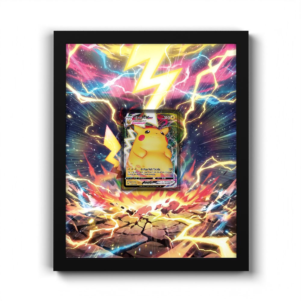 044/185 Pikachu VMAX - Extended Artwork Pokemon Card Frame