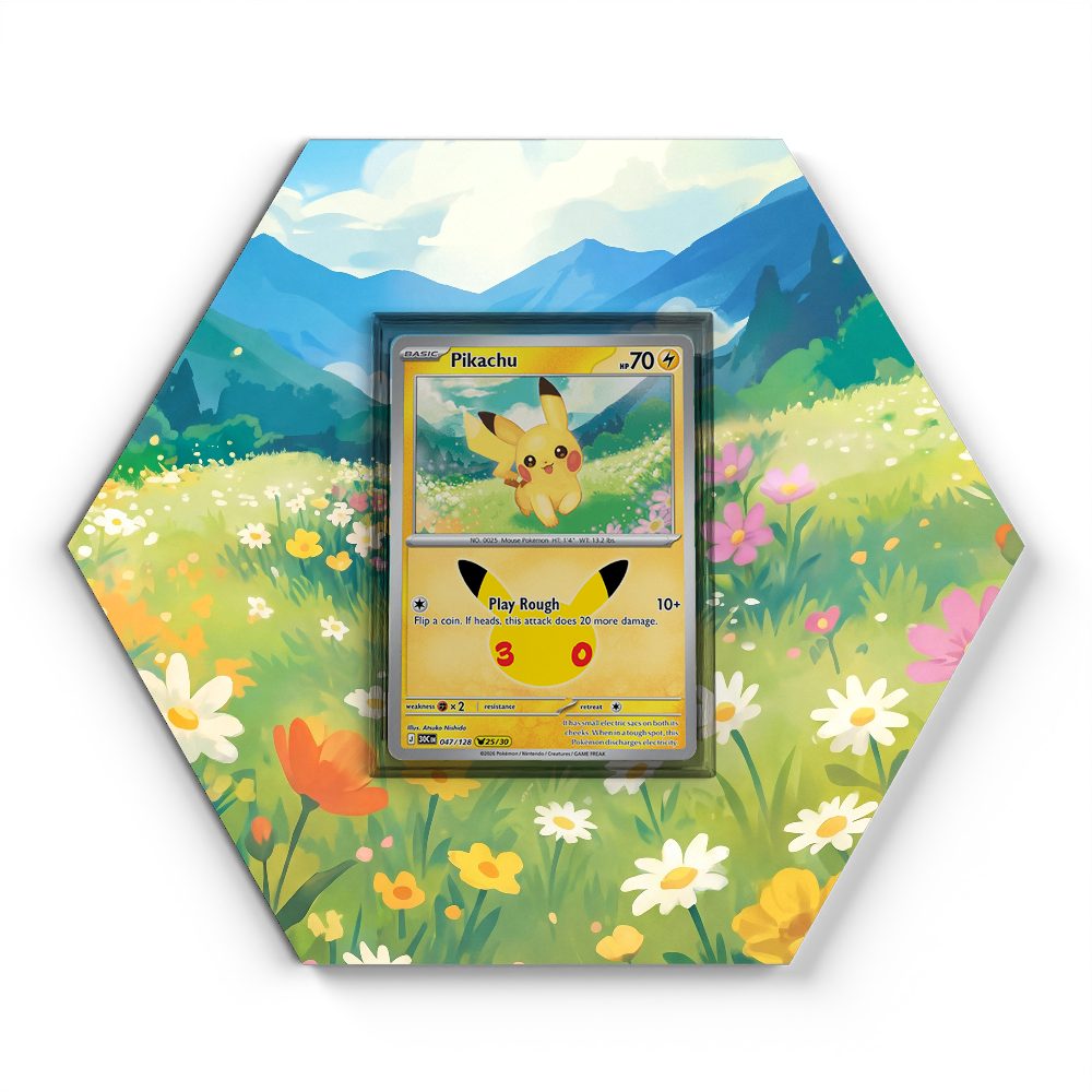047/128 Pikachu - Extended Artwork Pokemon Card Display