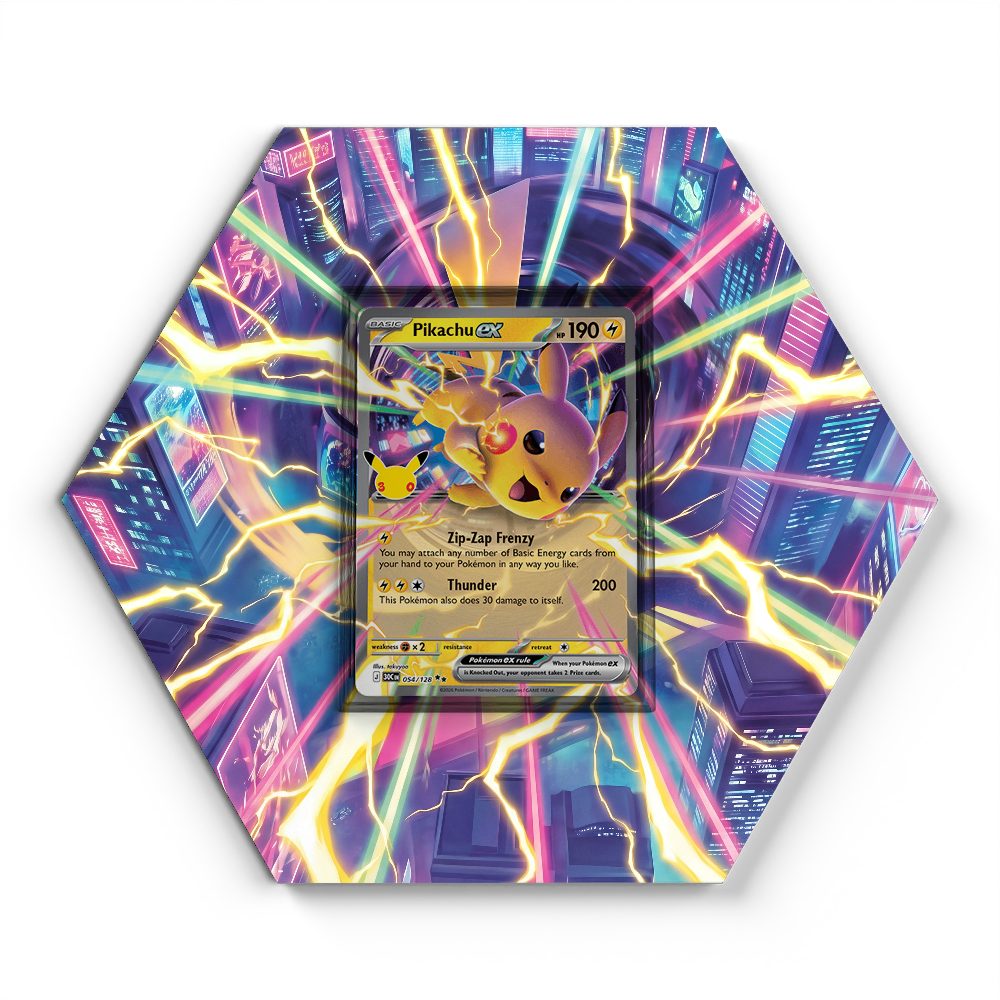 054/128 Pikachu ex - Extended Artwork Pokemon Card Display