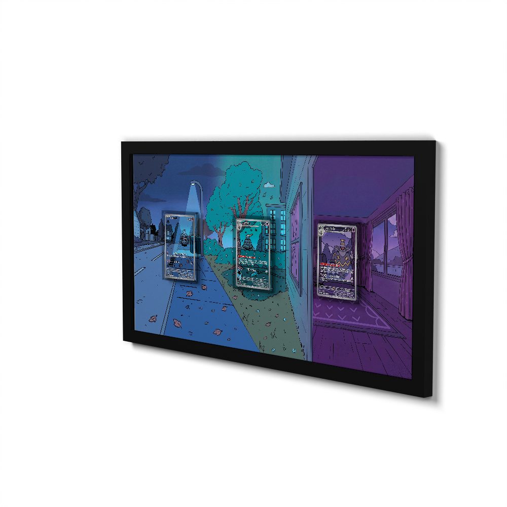 068 Duskull, 069 Dusclops & 070 Dusknoir - Connected Extended Artwork Pokemon Card Frame