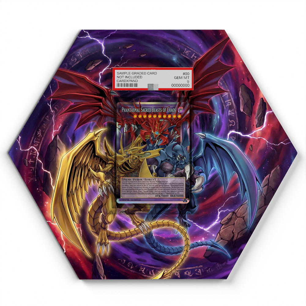 07894706 The Chaotic Phantasmal Sacred Beasts - Extended Artwork Yu-Gi-Oh Card Display