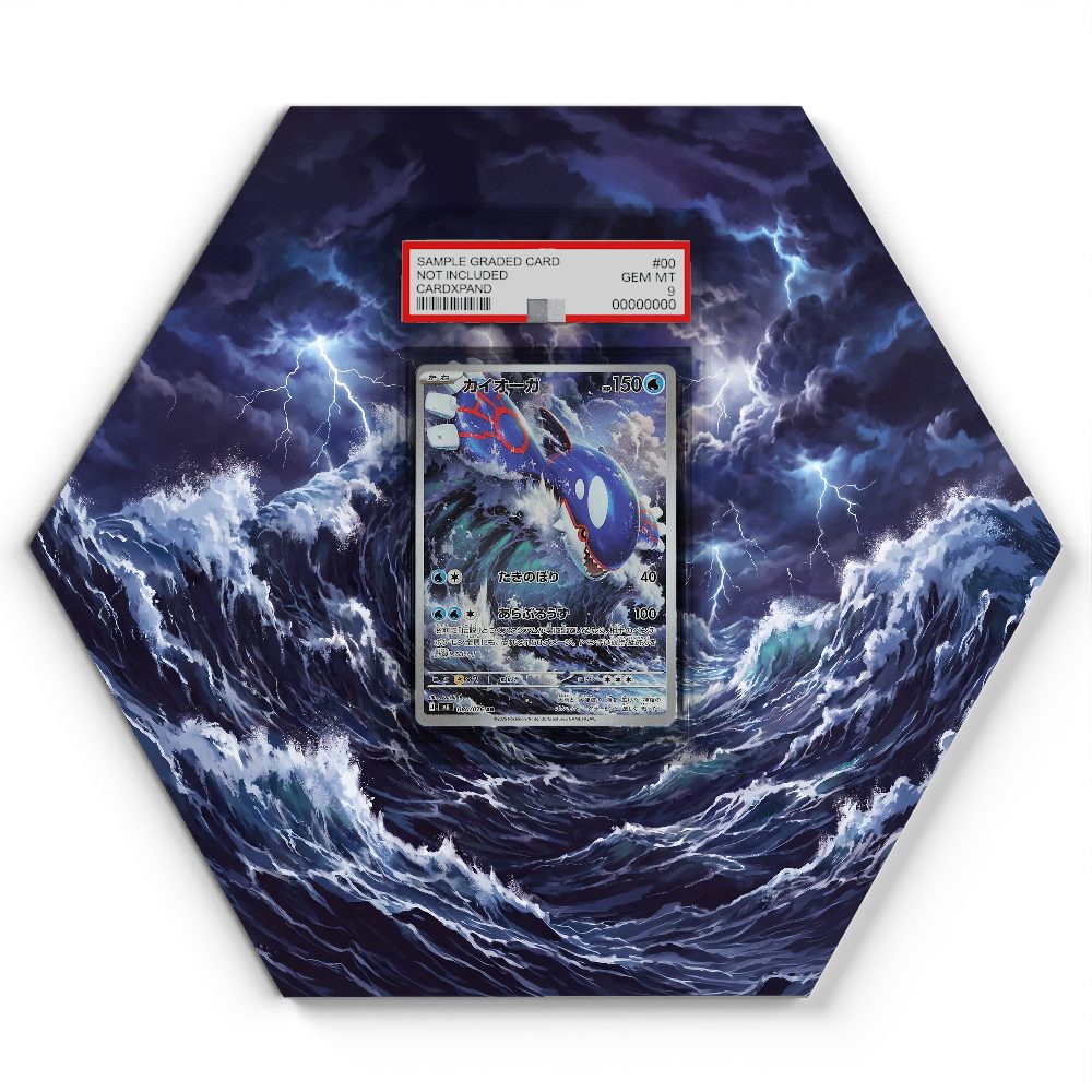 080/076 Kyogre - Extended Artwork Pokemon Card Display