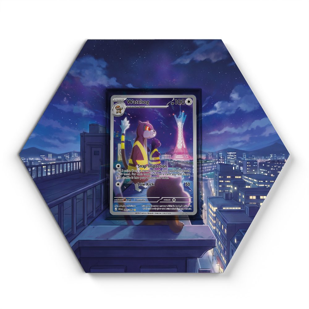 097/086 Watchog - Extended Artwork Pokemon Card Display