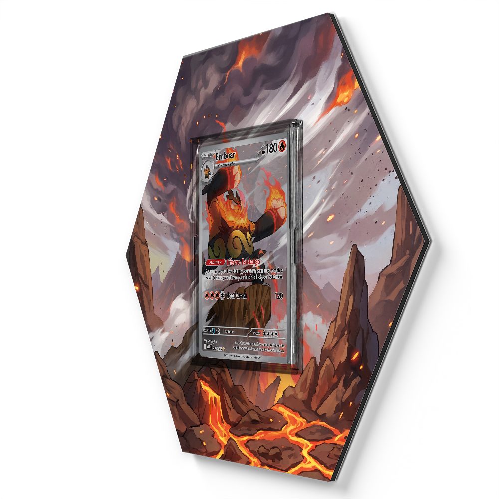 098/086 Emboar - Extended Artwork Pokemon Card Display