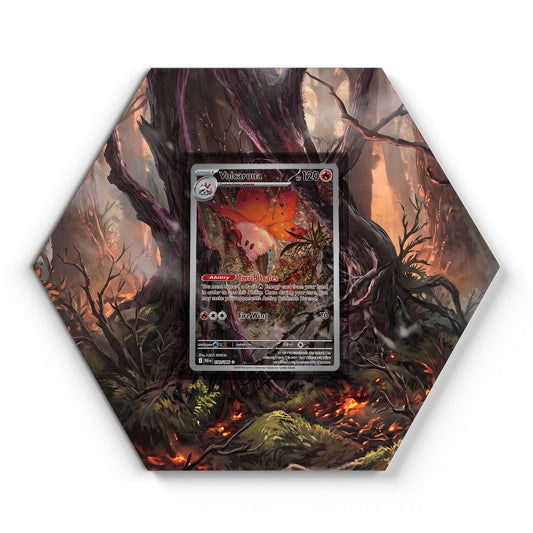 100/086 Volcarona - Extended Artwork Pokemon Card Display