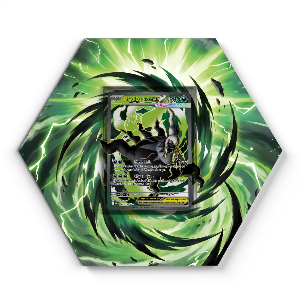 101/084 Mega Darkrai EX - Extended Artwork Pokemon Card Display