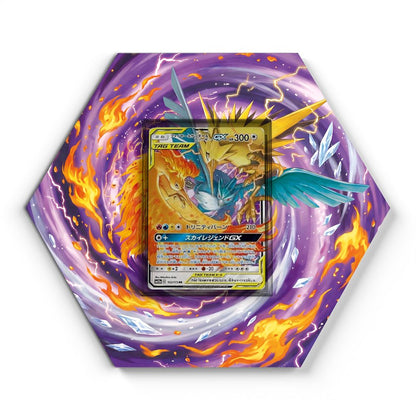 102/173 Moltres, Zapdos & Articuno GX - Extended Artwork Pokemon Card Display