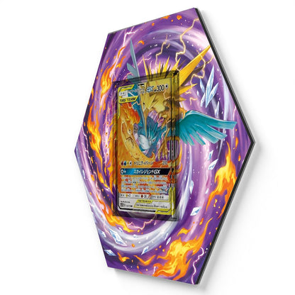102/173 Moltres, Zapdos & Articuno GX - Extended Artwork Pokemon Card Display