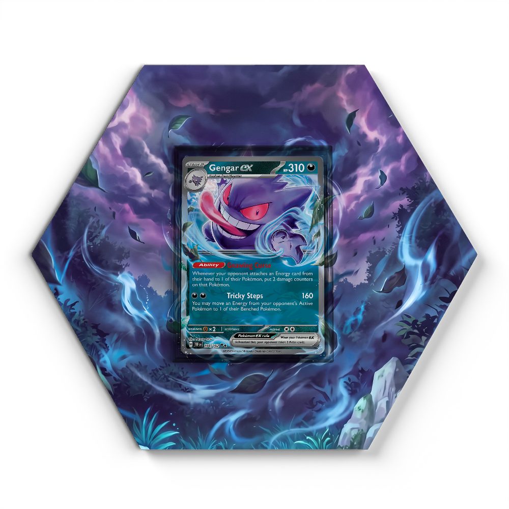 104/162 Gengar ex - Extended Artwork Pokemon Card Display