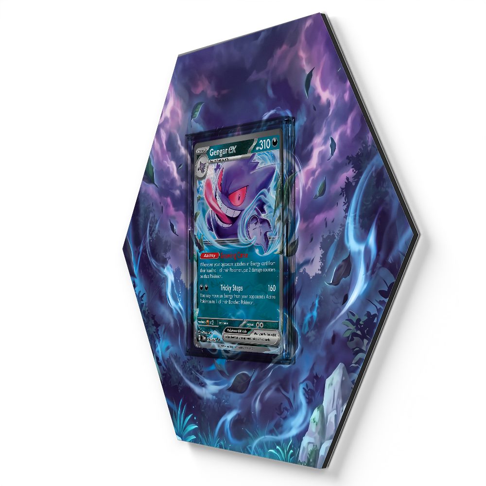 104/162 Gengar ex - Extended Artwork Pokemon Card Display