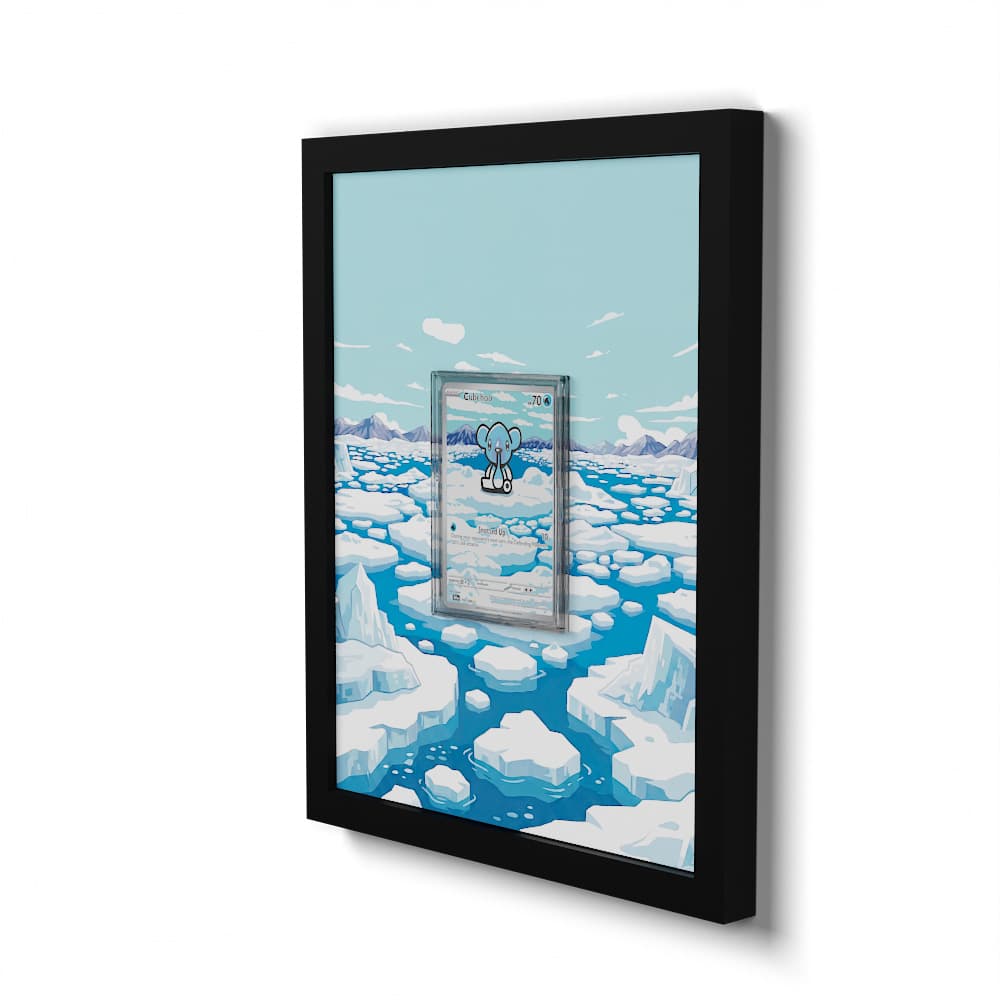 109/086 Cubchoo - Extended Artwork Framed Pokemon Card Display