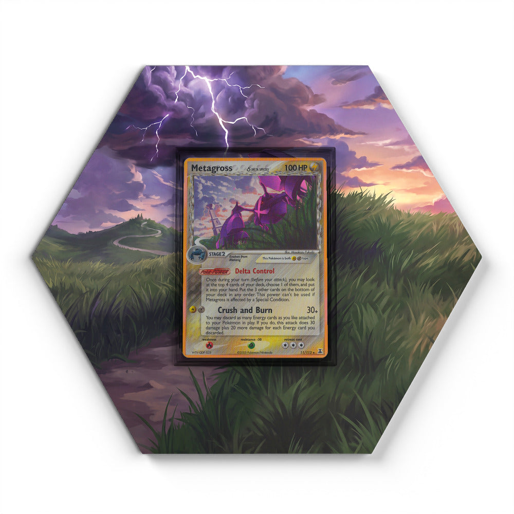 11/113 Metagross - Extended Artwork Pokemon Card Display