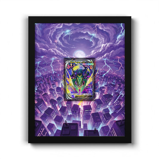 #110 Mega Rayquaza EX - Extended Artwork Pokemon Card Frame