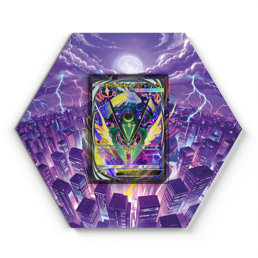 #110 Mega Rayquaza EX - Extended Artwork Pokemon Card Display