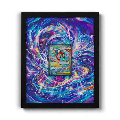 114/083 Mega Greninja EX - Extended Artwork Framed Pokemon Card Display