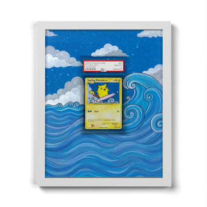 114/111 Surfing Pikachu - Extended Artwork Pokemon Card Frame