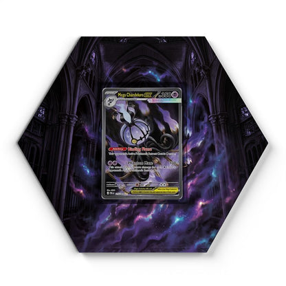 115/084 Mega Chandelure EX - Extended Artwork Pokemon Card Display