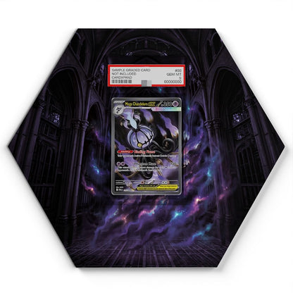 115/084 Mega Chandelure EX - Extended Artwork Pokemon Card Display