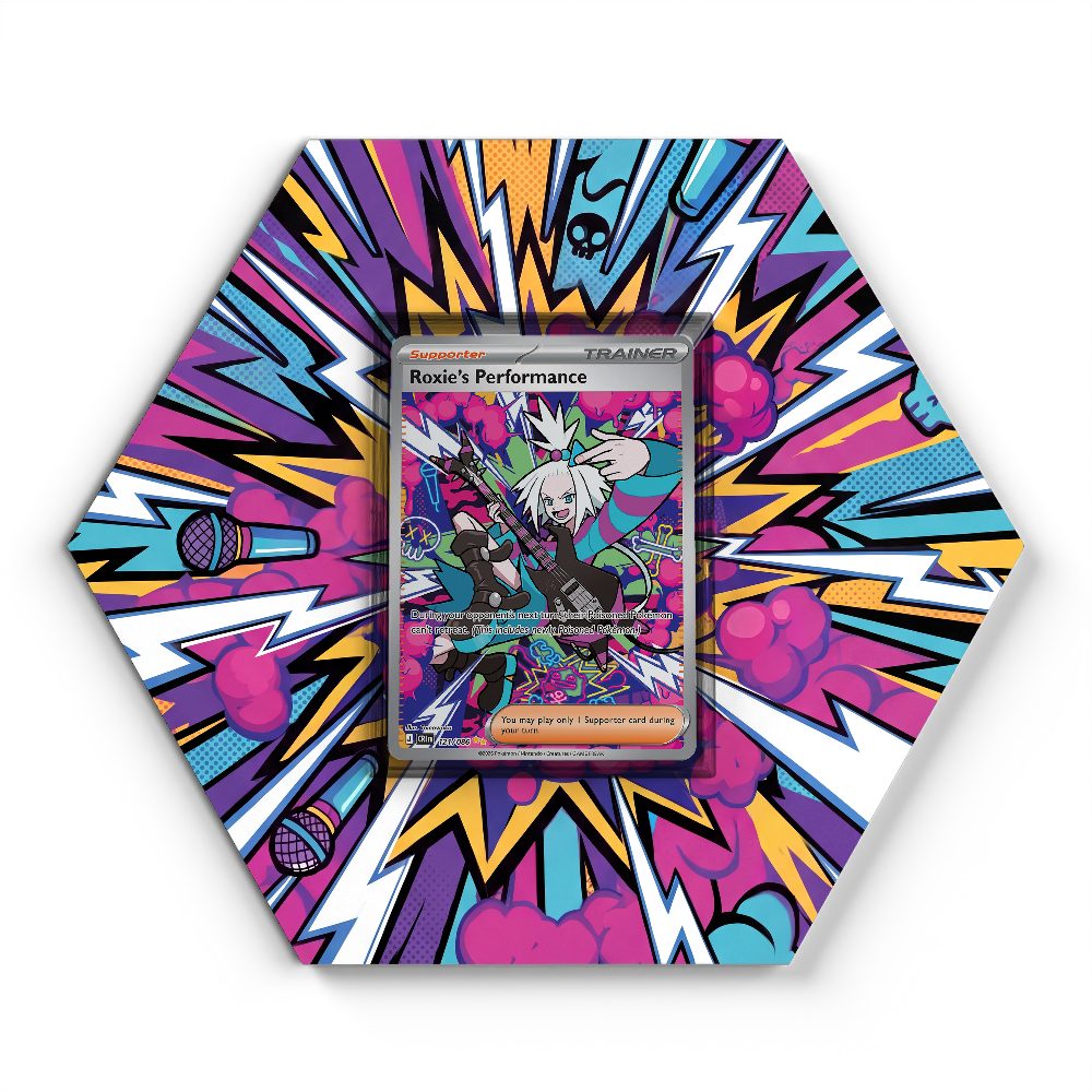121/086 Roxie's Performance - Extended Artwork Pokemon Card Display
