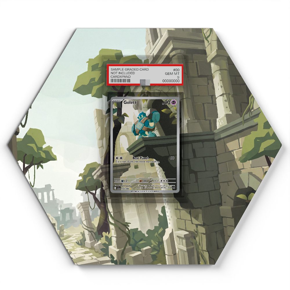 122/086 Golett - Extended Artwork Pokemon Card Display