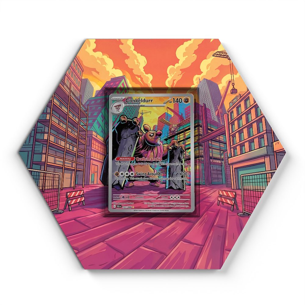 127/086 Conceldurr - Extended Artwork Pokemon Card Display
