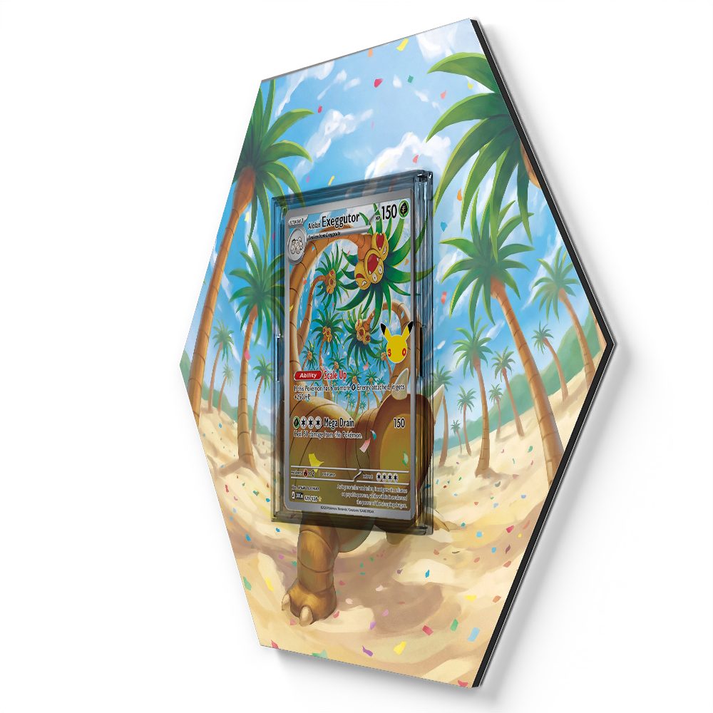 129/128 Alolan Exeggutor - Extended Artwork Pokemon Card Display