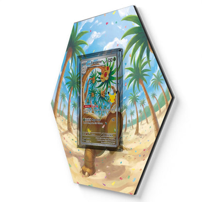 129/128 Alolan Exeggutor - Extended Artwork Pokemon Card Display