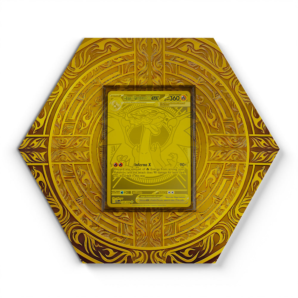 130/094 Méga-Dracaufeu X EX - Extended Artwork Pokemon Card Display
