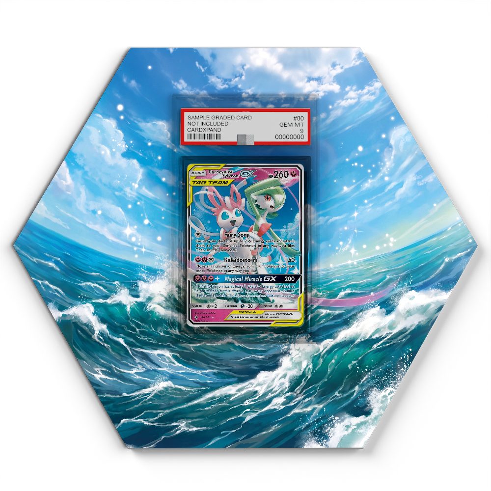 130/214 Gardevoir & Sylveon GX - Extended Artwork Pokemon Card Display