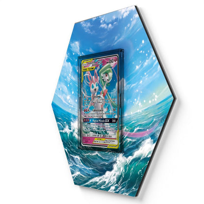 130/214 Gardevoir & Sylveon GX - Extended Artwork Pokemon Card Display