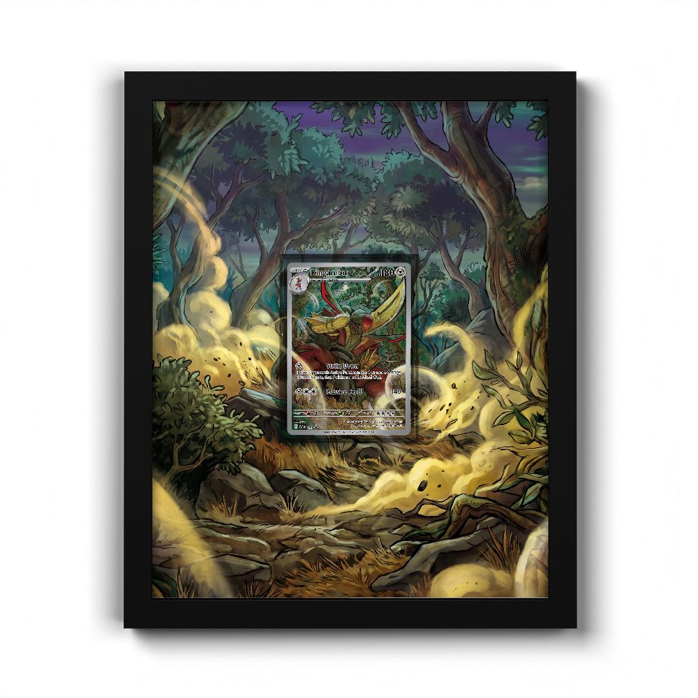 130 Kingambit - Extended Artwork Pokemon Card Frame