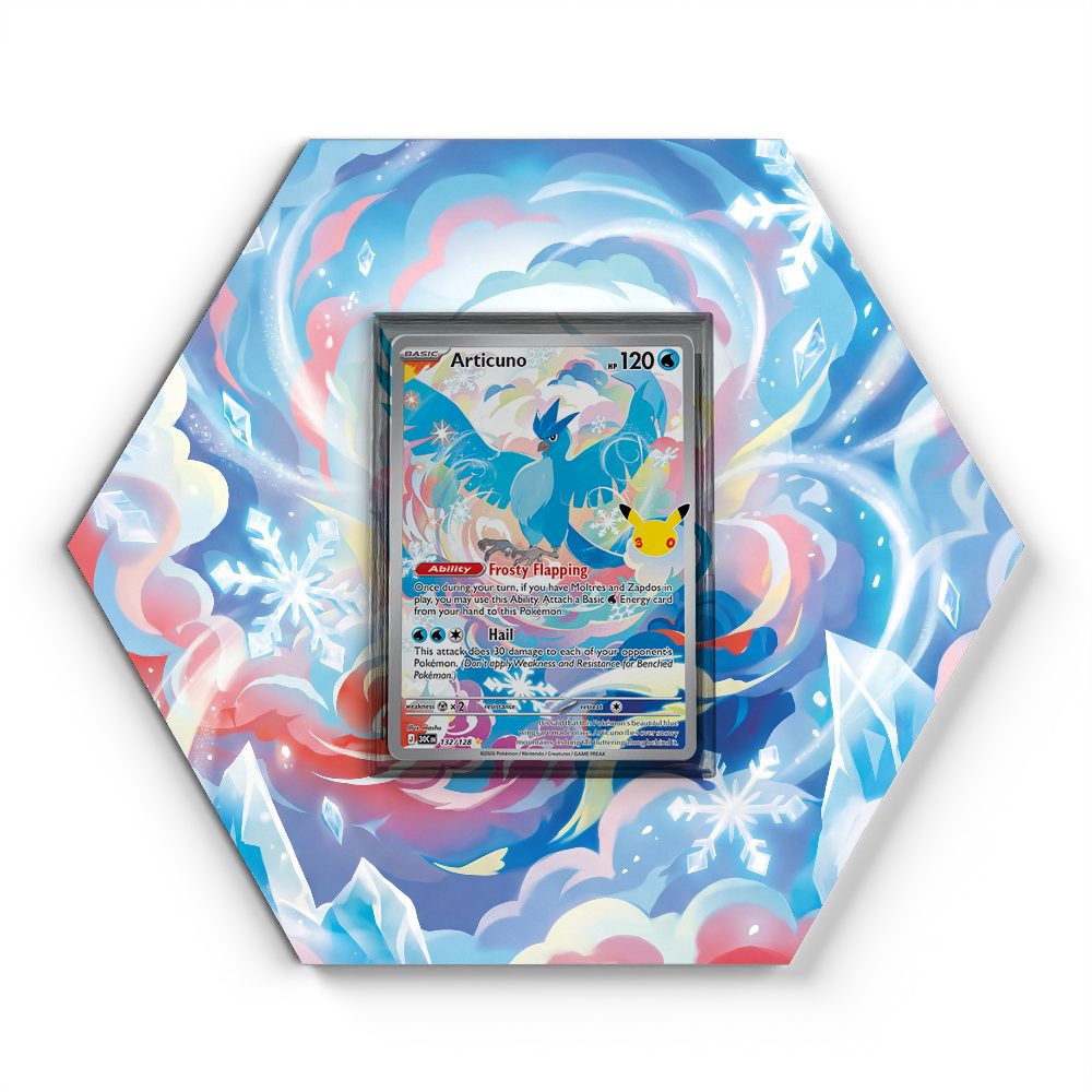 132/128 Articuno - Extended Artwork Pokemon Card Display
